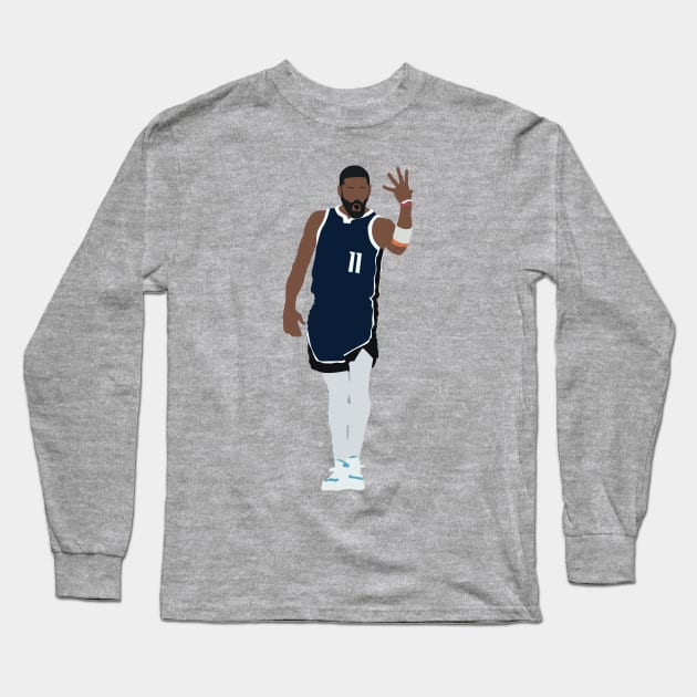 Kyrie Irving Left-handed Skyhook Dallas Mavericks Long Sleeve T-Shirt by Jackshun